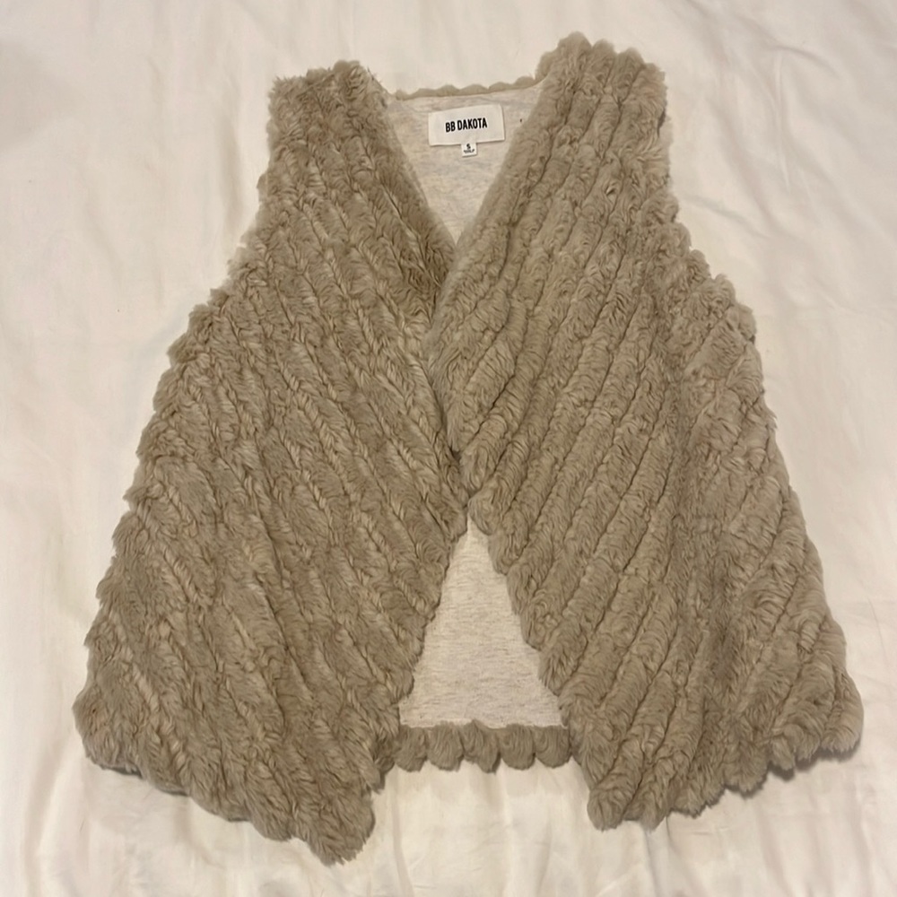 Warm fur vest